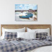 Moorings te Hampton Court 2011 Canvas Afdruk (Insitu (Slaapkamer))