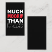 Moorish American African Much Moor Than Black Visitekaartje (Voorkant / Achterkant)