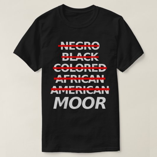 Moorish American Apparel Moor Tee Shirt Offica (Design voorkant)