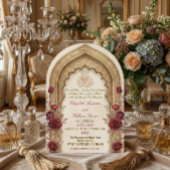 Moorish Arch Bismillah Calligraphy Nikkah Kaart