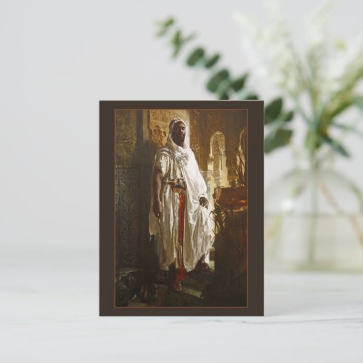 Moorish Chief van Eduard Charlemont Briefkaart (Staand voorkant)