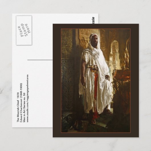 Moorish Chief van Eduard Charlemont Briefkaart (Voorkant / Achterkant)