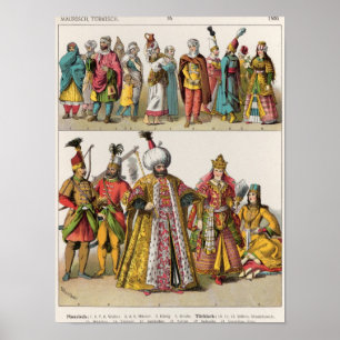 Moorish en Turks Dress Poster