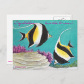 Moorish Idol Briefkaart (Voorkant / Achterkant)