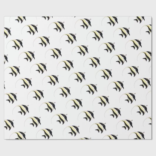 Moorish Idol Fish Cadeaupapier (Vlak)