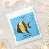 Moorish idol fish cartoon illustration bedankzakje (Geknipt)