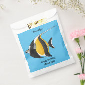 Moorish idol fish cartoon illustration bedankzakje (Gezegeld)