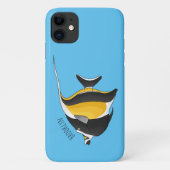 Moorish idol fish cartoon illustration Case-Mate iPhone case (Achterkant)