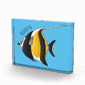 Moorish idol fish cartoon illustration fotoblokken (Rechts)