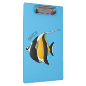 Moorish idol fish cartoon illustration  klembord (Rechts)