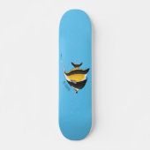 Moorish idol fish cartoon illustration persoonlijk skateboard (Voorkant)