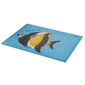 Moorish idol fish cartoon illustration snijplank (Hoek)