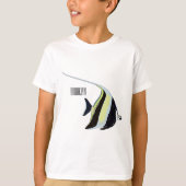Moorish idol fish cartoon illustration t-shirt (Voorkant)