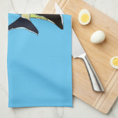 Moorish idol fish cartoon illustration theedoek (Quarter Fold)