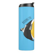 Moorish idol fish cartoon illustration  thermosbeker (Gedraaid links)