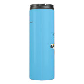 Moorish idol fish cartoon illustration  thermosbeker (Achterkant)