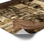 Moorish koffiehuis, Algiers, Algerije Pho Poster (Hoek)