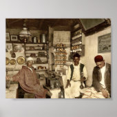 Moorish koffiehuis, Algiers, Algerije  Pho Poster (Voorkant)