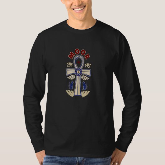 Moorish Magic  God Body Of Melanin Ankh T-shirt (Voorkant)