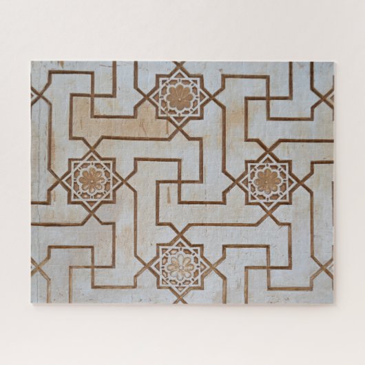 Moorish Mosaic Difficult Jigzaag Puzzle Legpuzzel (Horizontaal)