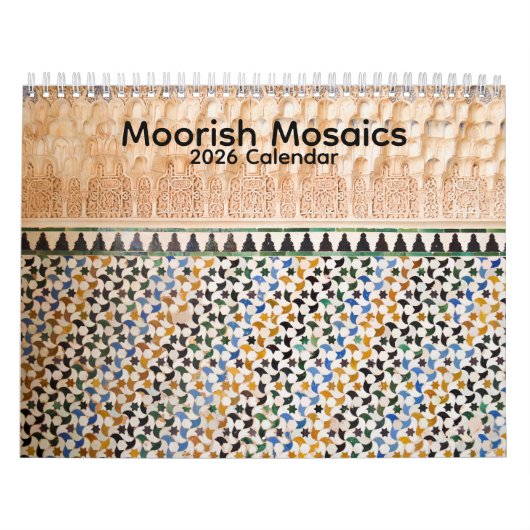 Moorish Mosaics 2026 Calendar Kalender (Hoes)