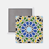 Moorish tegel magneet (Voorkant / Achterkant)