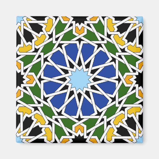Moorish tegel magneet (Voorkant)