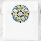 Moorish tegel ronde sticker (Tas)