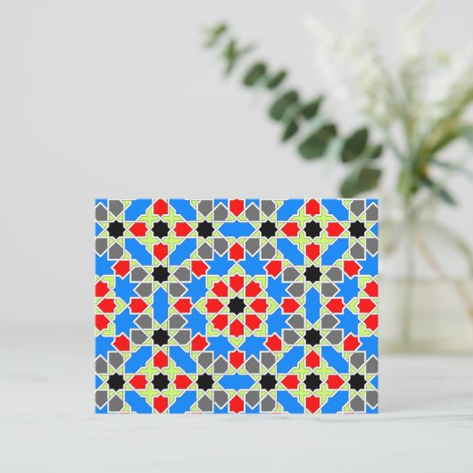 Moorish tile 2012 Calendar Briefkaart (Staand voorkant)