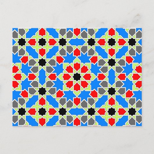 Moorish tile 2012 Calendar Briefkaart (Voorkant)