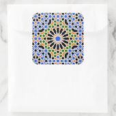 Moorish tile Square Sticker (Tas)