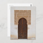 Moorish Wooden door Briefkaart (Voorkant / Achterkant)