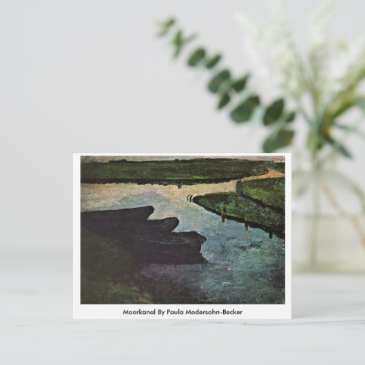Moorkanal van Paula Modersohn-Becker Briefkaart (Staand voorkant)