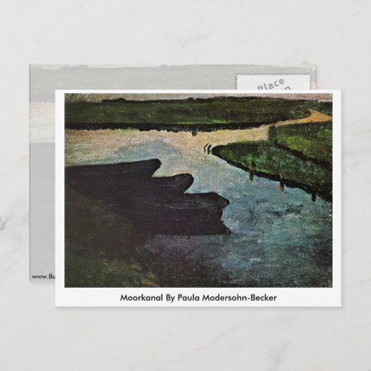 Moorkanal van Paula Modersohn-Becker Briefkaart (Voorkant / Achterkant)
