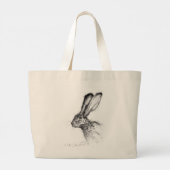 Moorlands Edge Hare Grote Tote Bag (Achterkant)