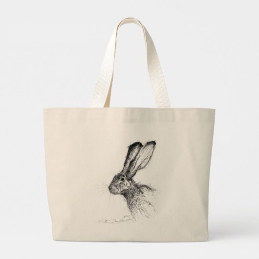 Moorlands Edge Hare Grote Tote Bag (Achterkant)