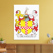 Moorman Family Crest Canvas Afdruk (Insitu (Woonkamer))
