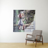 Moorn bij turunc Gulet Sailboat AcrylArt Wandkleed (In Situ (horizontaal))