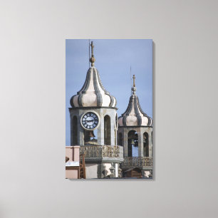 Moors architectuur van La Orotava, Tenerife Canvas Afdruk