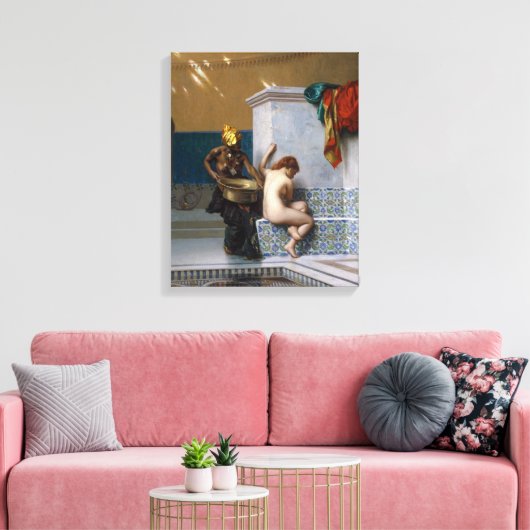 Moors bad | Jean-Léon Gérôme | Canvas Afdruk (Insitu (Woonkamer))