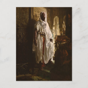 Moors hoofd Afrikaanse kunst schilderij portret Briefkaart