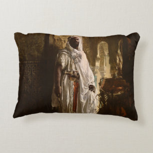 Moors hoofd Afrikaanse kunst schilderij portret Decoratief Kussen
