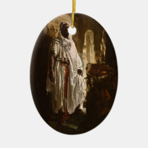Moors hoofd Afrikaanse kunst Schilderij Portret Keramisch Ornament