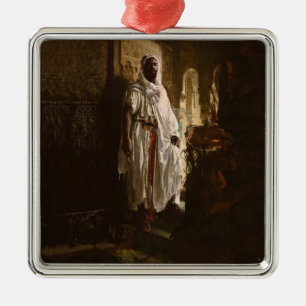 Moors hoofd Afrikaanse kunst schilderij portret Metalen Ornament