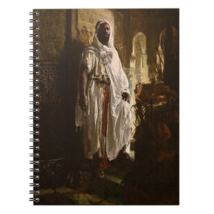 Moors hoofdkunst Afrikaanse kunst schilderij portr Notitieboek