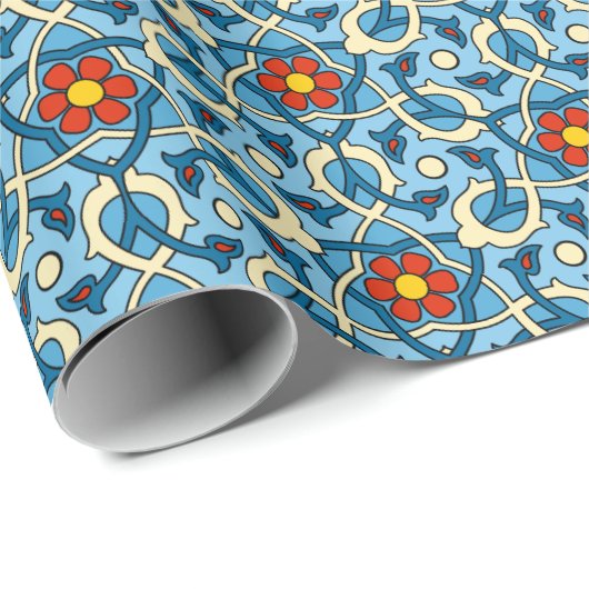 Moors middeleeuws patroon cadeaupapier (Rol Hoek)