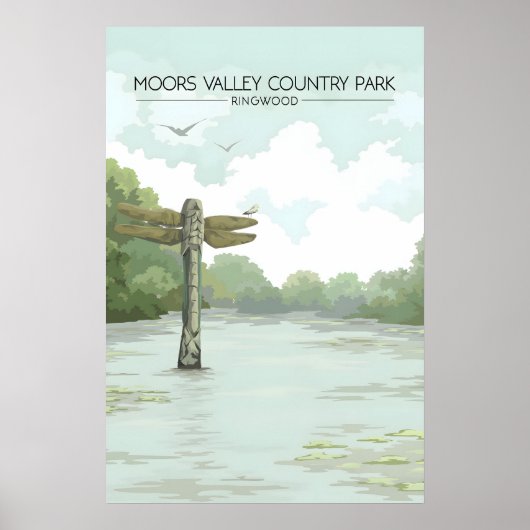 Moors Valley Country Park Ringwood Reisposter Poster (Voorkant)