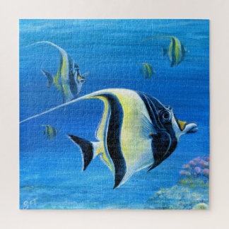 Moorsche verzamelende handgeschilderde acryl kunst legpuzzel