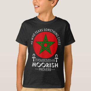 Moorse Amerikaan die bang is voor islamitisch zing T-shirt