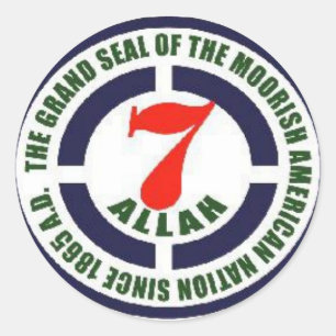 Moorse Amerikaanse GRAND SEALS Ronde Sticker
